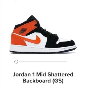 Jordan 1 mid shattered backboard (GS)
